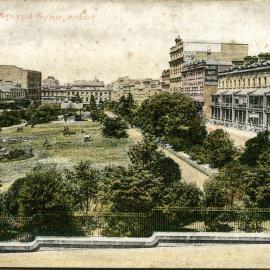 View of Wynyard Square from Margaret Street Sydney, 1900