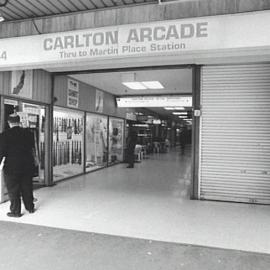 Carlton Arcade Entrance