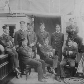 Officers of HMS Dart, 1892