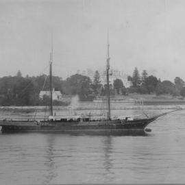 HMS Dart in front of Government House