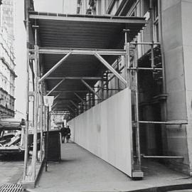 Steel Hoarding at Pitt Street