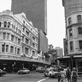 Corner of Pitt Street and Park Street Sydney, 1980