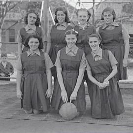 Netball team of schoolgirls