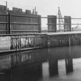 Dilapidated fence and pool, Pyrmont Baths, 1929