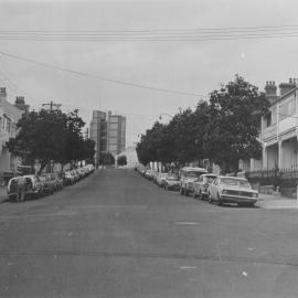 Terrace housing and corner store, Regent Street Paddington, 1970s