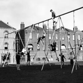 Climbing equipment at King George V Memorial Park, Cumberland Street The Rocks, 1937