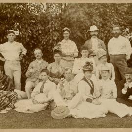 Tennis tournament at Maramanah House, Macleay Street Potts Point, 1891