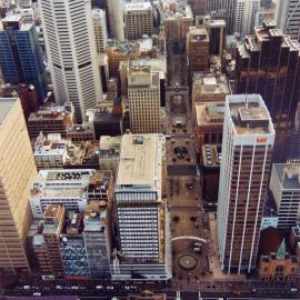 Aerial view of Martin Place