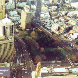 Aerial view of Belmore Park