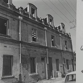 Dilapidated Woolloomooloo terrace houses