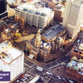 Aerial view of Town Hall and St Andrew's Cathedral