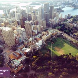 Aerial view of the Domain