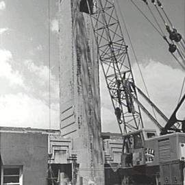 Pyrmont Incinerator chimney stack demolition