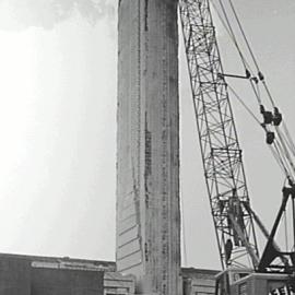 Pyrmont Incinerator chimney stack demolition