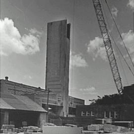 Pyrmont Incinerator chimney stack demolition