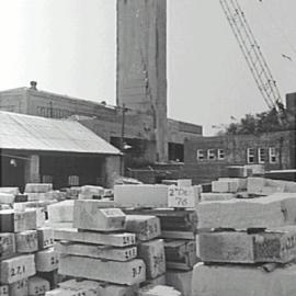 Pyrmont Incinerator chimney stack demolition