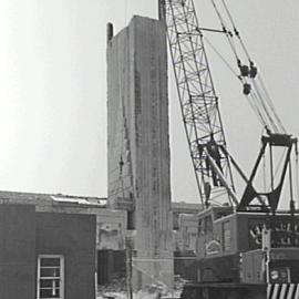 Pyrmont Incinerator chimney stack demolition