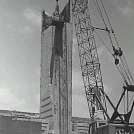 Pyrmont Incinerator chimney stack demolition