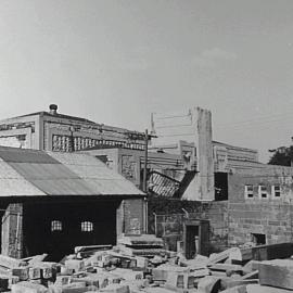 Pyrmont Incinerator chimney stack demolition