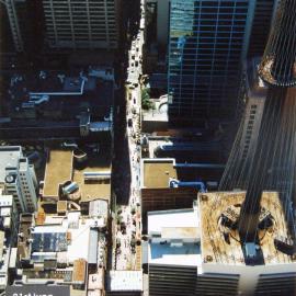 Aerial view of Pitt Street Mall