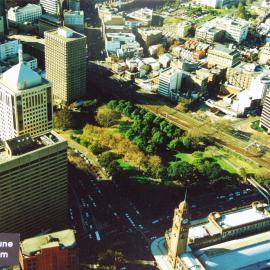 Aerial view of Belmore Park