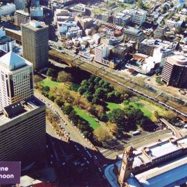 Aerial view of Belmore Park