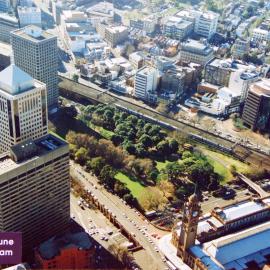 Aerial view of Belmore Park