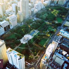 Aerial view of Hyde Park