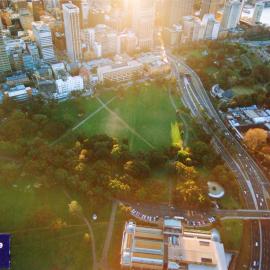 Aerial view of the Domain