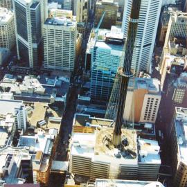 Aerial view of the Pitt Street Mall