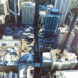 Aerial view of the Pitt Street Mall
