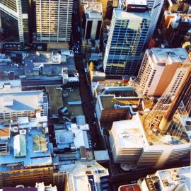 Aerial view of Pitt Street Mall