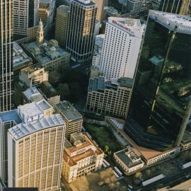 Aerial view from above Circular Quay
