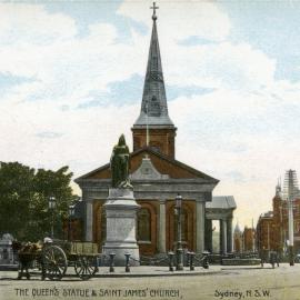 Queen's Square, Macquarie Street and St James Road Sydney, 1900