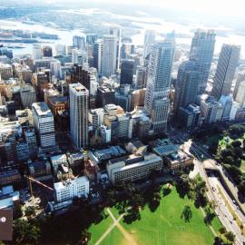 Aerial view of the Domain