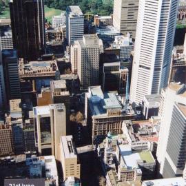 Aerial view of Martin Place
