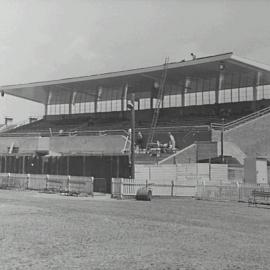 Construction of the Reg Cope grandstand at Redfern Oval, Redfern Street Redfern, 1957