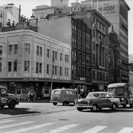 Buildings in Elizabeth Street Sydney, 1960