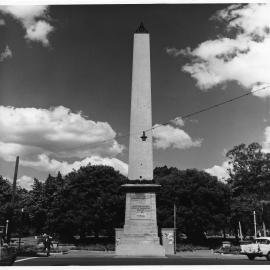 Thornton Monument, Hyde Park, Elizabeth Street Sydney, 1960s