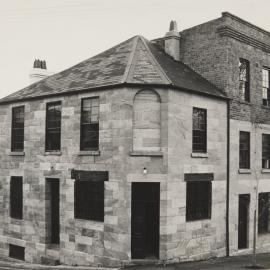 Sandstone building at the corner of Reservoir Street and Little Riley Street Surry Hills, 1970s