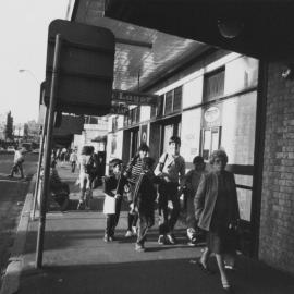 Pedestrians on King Street Newtown,1985