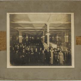 Voting in the Lower Town Hall, George Street Sydney, 1913
