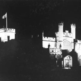 Government House illuminated at night