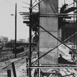 Construction work near railway