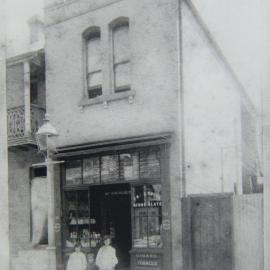 Shergold's shop, Nithsdale Street Sydney, circa 1898