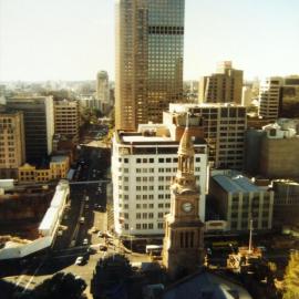 Aerial view of Park Street Sydney, 1990-1999
