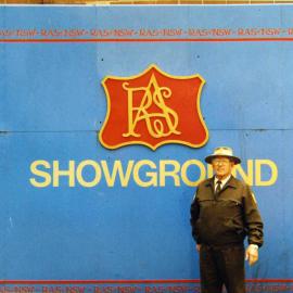 Royal Agricultural Society NSW Showground sign, Moore Park, 1990