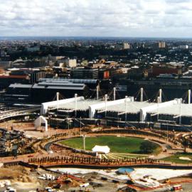 Tumbalong Park under construction