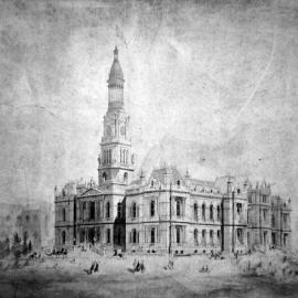 Sydney Town Hall, George Street Sydney, 1880s