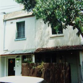 View looking west to terrace houses, William Street Redfern, 1989